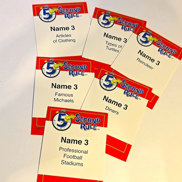 3/10$ Game 5Second Rule, Ages 10+ for 3 or More Players - Picture 3 of 4